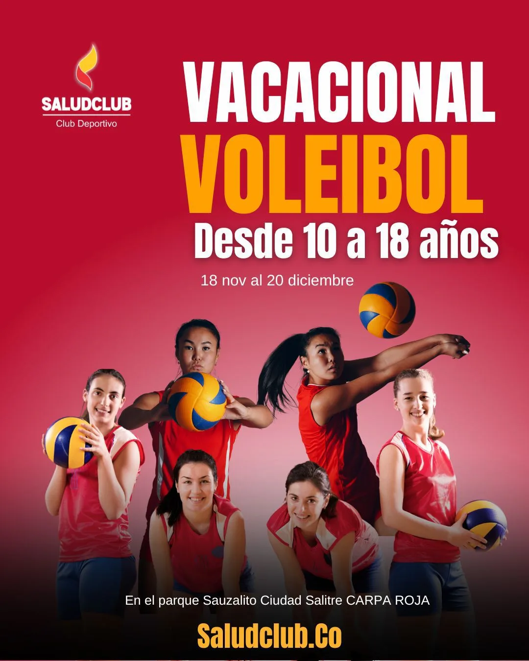 Clases de voleibol en Bogotá - SaludClub